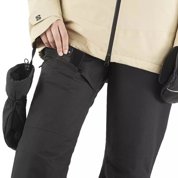 Salomon Bashley puff ski pants in black • Small - Picture 2 of 9